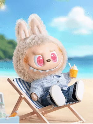 original POPMART LABUBU FLIP WITH ME 搪膠毛絨公仔